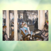 Autocollant Pour Fenêtre Edgar Degas - Femmes sur une terrasse de café en s (Feuille 3)