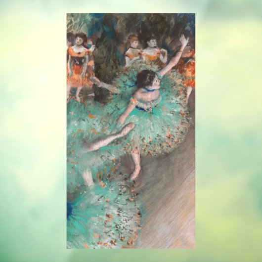Autocollant Pour Fenêtre Edgar Degas - Swaying Dancer / Danseuse en vert (Feuille 3)