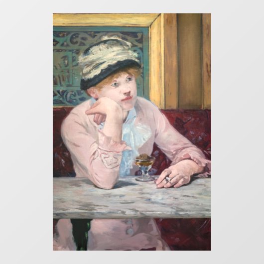 Autocollant Pour Fenêtre Edouard Manet - Brandy de prune (Feuille)