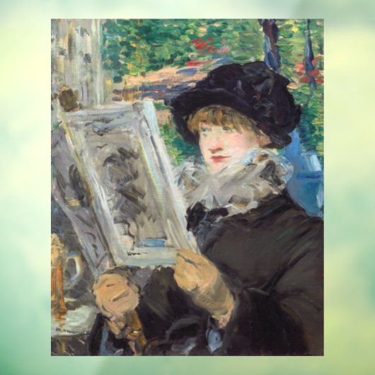 Autocollant Pour Fenêtre Edouard Manet - Lecture Femme (Feuille 3)