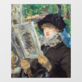 Autocollant Pour Fenêtre Edouard Manet - Lecture Femme (Feuille)