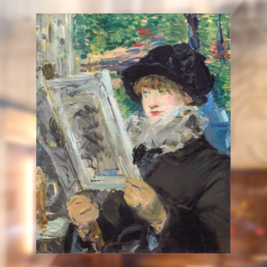 Autocollant Pour Fenêtre Edouard Manet - Lecture Femme (Feuille 2)