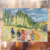 Autocollant Pour Fenêtre Edvard Munch - La forêt Fairytale (Feuille 2)