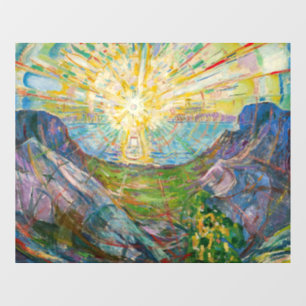 Autocollant Pour Fenêtre Edvard Munch - Le Soleil 1916