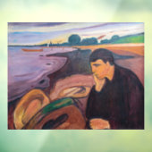 Autocollant Pour Fenêtre Edvard Munch - Melancholy 1894 (Feuille 3)