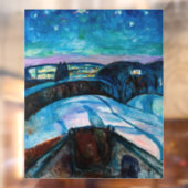 Autocollant Pour Fenêtre Edvard Munch - Nuit étoilée 1922 (Feuille 2)