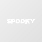 Autocollant Pour Fenêtre Éffrayant blanc Halloween décoration de texte pers (Feuille)