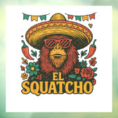 Autocollant Pour Fenêtre El Squatcho : Fiesta Bigfoot Sombrero (Feuille 3)