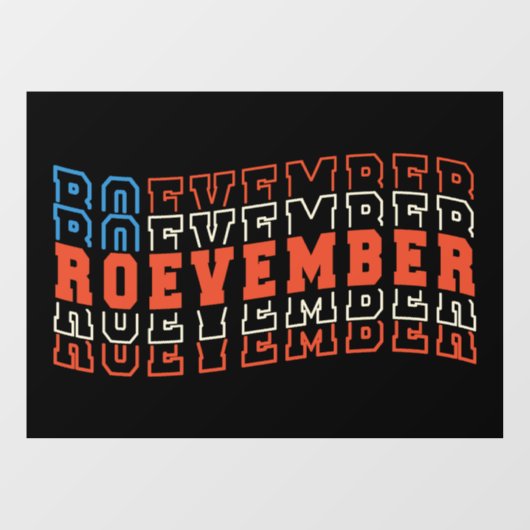 Autocollant Pour Fenêtre Élection du 24 novembre (Feuille)