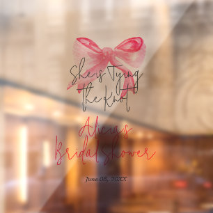 Autocollant Pour Fenêtre Élégant Attache à nouer Fête des mariées de la cou