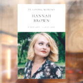 Autocollant Pour Fenêtre Élégant enterrement chic | Célébration moderne de  (Feuille 2)