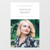 Autocollant Pour Fenêtre Élégant enterrement chic | Célébration moderne de  (Feuille)