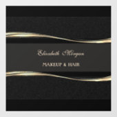 Autocollant Pour Fenêtre Elégant luxe moderne, Or, Noir (Feuille)