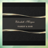 Autocollant Pour Fenêtre Elégant luxe moderne, Or, Noir (Feuille 3)