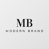 Autocollant Pour Fenêtre Élégant Moderne Professionnel Minimal Monogramme W (Feuille)