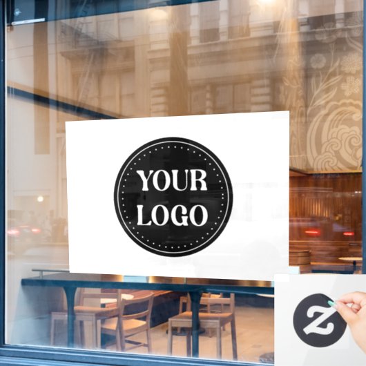 Autocollant Pour Fenêtre élégant, moderne, raffiné et modifiable. (Fenêtre de café)