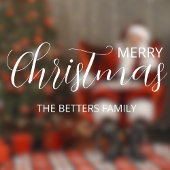 Autocollant Pour Fenêtre Élégant Noël simple propre