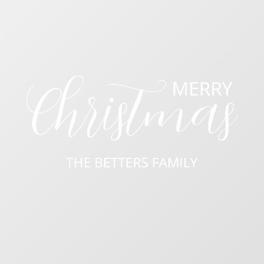 Autocollant Pour Fenêtre Élégant Noël simple propre (Feuille)