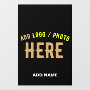 AUTOCOLLANT POUR FENÊTRE ÉLÉGANT NOIR PERSONNALISABLE MARQUE VERIFIE MODERN