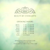 Autocollant Pour Fenêtre Élégant, Royal, Prix d'affaires & Heures d'ouvertu (Feuille 3)