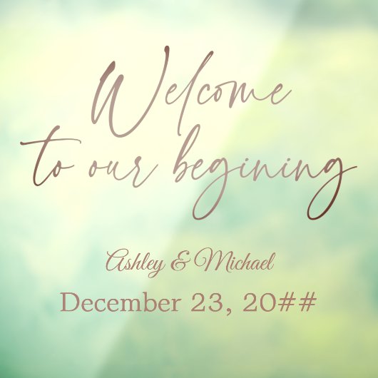 Autocollant Pour Fenêtre Élégant script de calligraphie simple Bohème moder (Feuille 3)