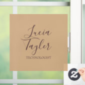 Autocollant Pour Fenêtre Élégant script d'entreprise (Maison)
