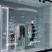 Autocollant Pour Fenêtre Élégante Parties scintillant Noël Arbre de magasin
