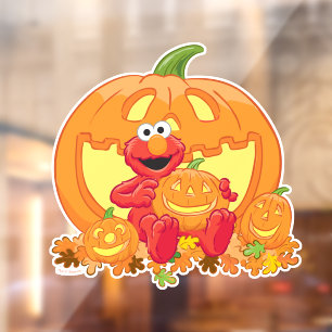 Autocollant Pour Fenêtre Elmo Citrouilles d'Halloween