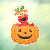Autocollant Pour Fenêtre Elmo | Halloween Jack-O-Lantern (Feuille 3)