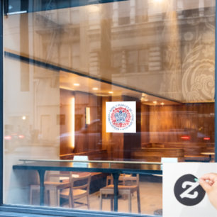 Autocollant Pour Fenêtre Emblème de couronnement du roi Charles III, souven