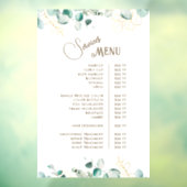 Autocollant Pour Fenêtre Emerald Greenery Services Menu Clôture de fenêtre (Feuille 3)
