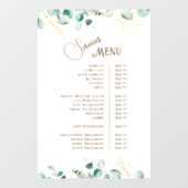 Autocollant Pour Fenêtre Emerald Greenery Services Menu Clôture de fenêtre (Feuille)