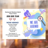 Autocollant Pour Fenêtre Emplois à pourvoir Rejoignez Notre Équipe Personna (Feuille 2)