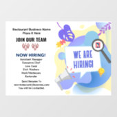 Autocollant Pour Fenêtre Emplois à pourvoir Rejoignez Notre Équipe Personna (Feuille)