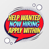 Autocollant Pour Fenêtre Emplois Aide à Recherché maintenant embaucher des (Feuille)