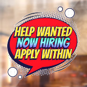 Autocollant Pour Fenêtre Emplois Aide à Recherché maintenant embaucher des (Feuille 2)