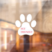 Autocollant Pour Fenêtre Empreinte de patte moderne « Animaux de compagnie  (Feuille 2)