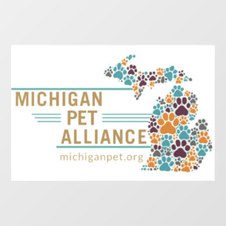 Autocollant Pour Fenêtre Empreintes de pattes du Michigan