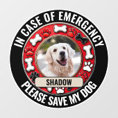 Autocollant Pour Fenêtre En Coque d'urgence, enregistrez ma fenêtre de chie (Feuille)