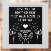 Autocollant Pour Fenêtre En Mémoire Bereavement Et Perdre Photo Impression (Feuille 2)