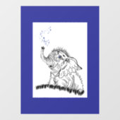 Autocollant Pour Fenêtre Énergie éléphante (Feuille)