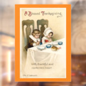 Autocollant Pour Fenêtre Enfants pèlerins priant fenêtre clouer (Feuille 2)