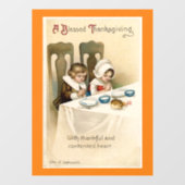 Autocollant Pour Fenêtre Enfants pèlerins priant fenêtre clouer (Feuille)