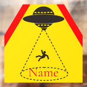 Autocollant Pour Fenêtre Enlèvement d'Alien UFO Thunder_Cove (Feuille 2)