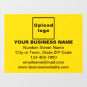 Autocollant Pour Fenêtre Enseigne commerciale sur film adhésif pour fenêtre (Feuille)