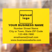 Autocollant Pour Fenêtre Enseigne commerciale sur film adhésif pour fenêtre (Feuille 2)