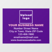 Autocollant Pour Fenêtre Enseigne commerciale sur film adhésif pour vitres  (Feuille)