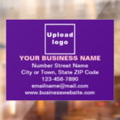 Autocollant Pour Fenêtre Enseigne commerciale sur film adhésif pour vitres  (Feuille 2)