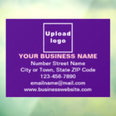 Autocollant Pour Fenêtre Enseigne commerciale sur film adhésif pour vitres  (Feuille 3)