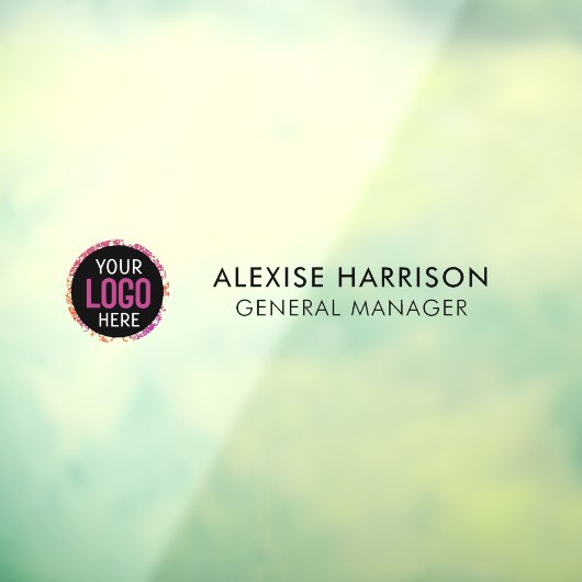 Autocollant Pour Fenêtre Enseigne de bureau Plaque nominative Porte Entrepr (Feuille 3)